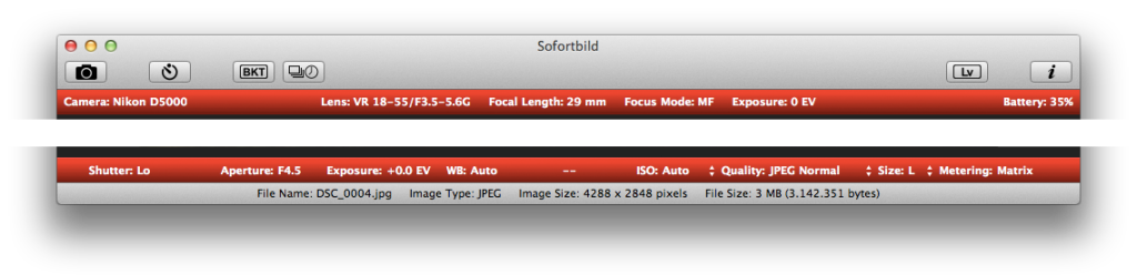 Sofortbild Infoleisten